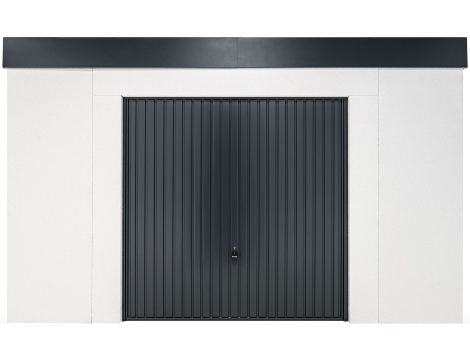 GARDEON® Gartenhaus mit sicherer Garagentür von Hörmann